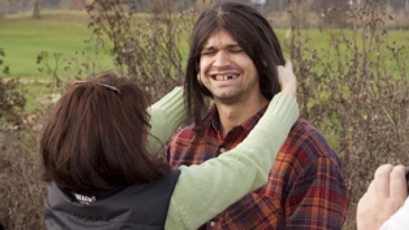 Petr Vojnar jako bezdomovec