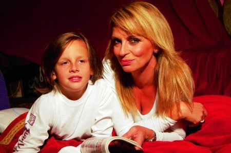 Ivana Chýlková se synem