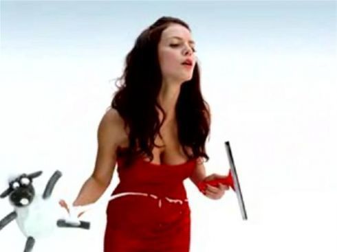 Slovenská herečka Andrea Kerestešová při reklamním focení