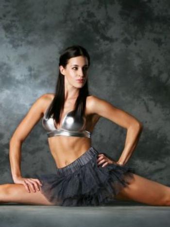 Lucie Váchová Křížková při cvičení