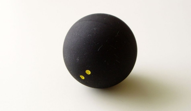 Snímek míčku na squash
