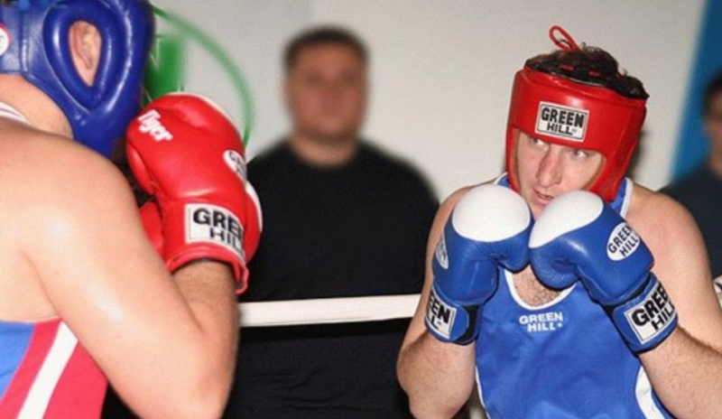 Fotografie boxerů v ringu