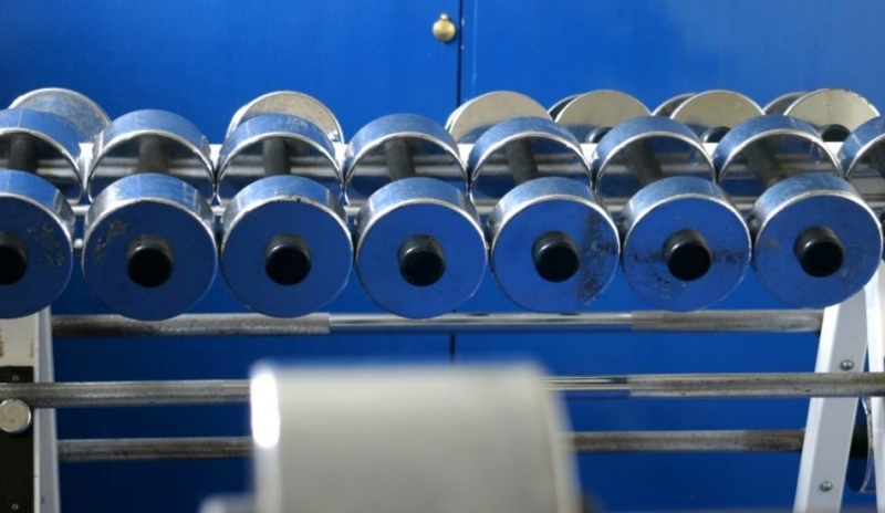 Fotografie zobrazující řadu činek