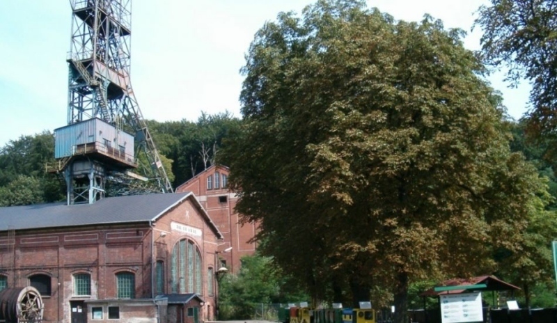 Fotografie hornického muzea v Landeku