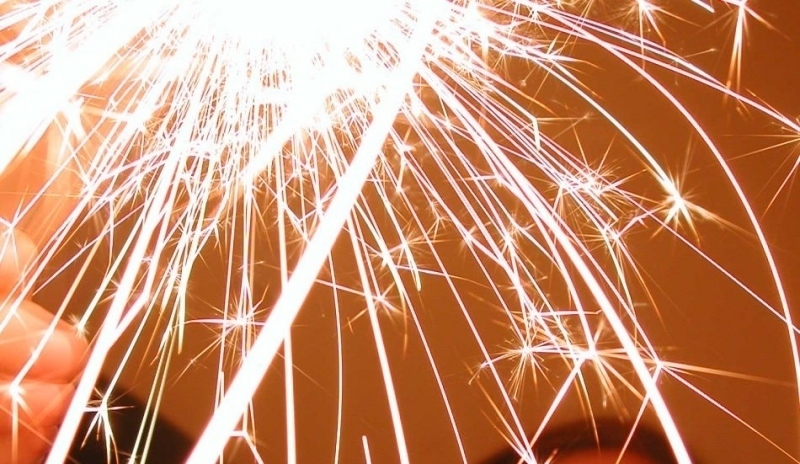 Fotografie zobrazující prskavka