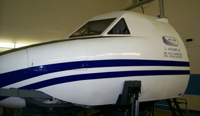 Snímek zobrazující simulátor L 410