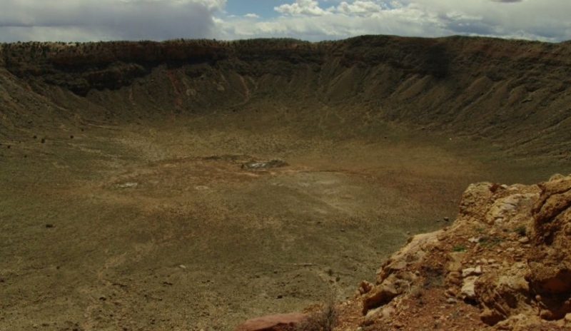 Snímek zobrazující povrch planety