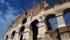 Snímek zachycující italské koloseum