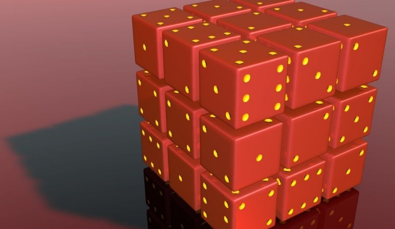 Fotografie zobrazující kostku