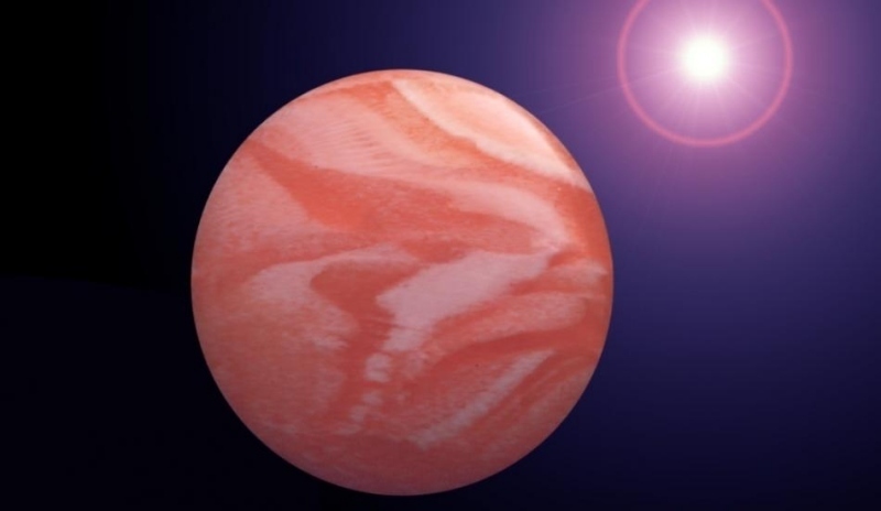 Planeta Mars na obloze