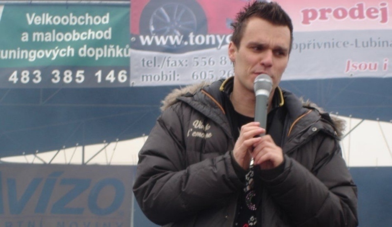 Leoš Mareš na jarním tuningovém  srazu v Kopřivnici
