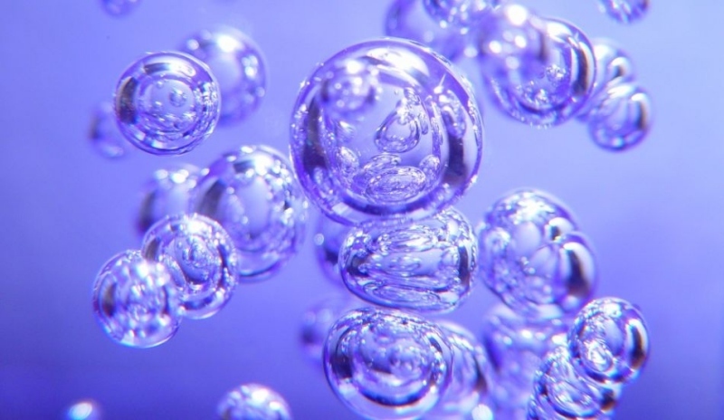 Fotografie zobrazující bubliny