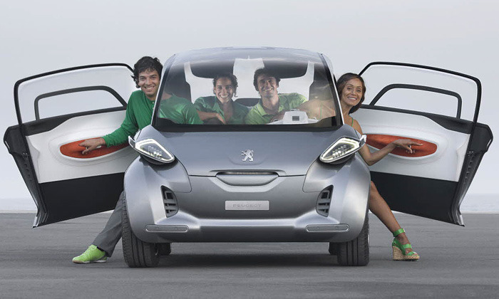 Malé čtyřmístné vozítko Peugeot BB1