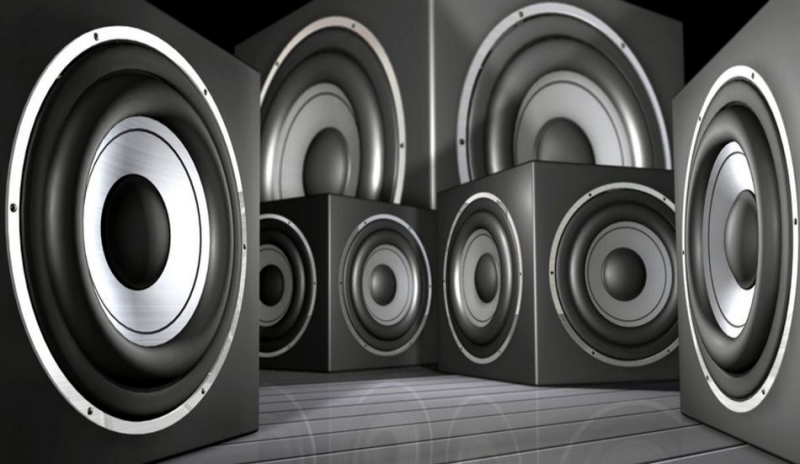 Fotografie hudebních reproduktorů