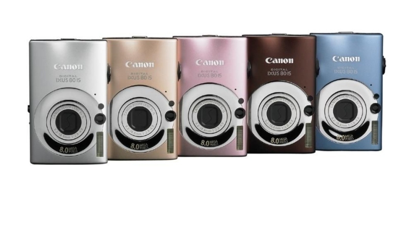 Digitální fotoaparátyCanon Ixus 80 IS v různých barvách