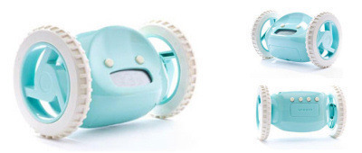 Budík Clocky v modrém provedení