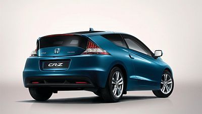 Zadní pohled na auto Honda CR-Z