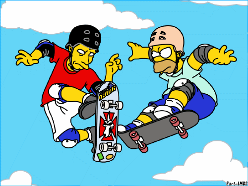 Tony Hawk v kresleném seriálu Simpsonovi, Foto:.