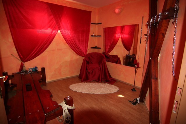 Snímek pokoje pro sexuální hrátky