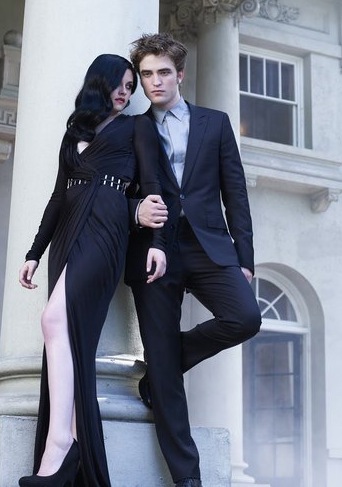 Kristen Stewart a Robert Pattinson při focení pro Bazaar 