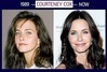 Courtney Cox před a po plastické operaci