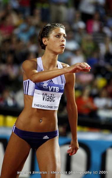 Dvojnásobná mistryně světa ve skoku do výšky Srbka Blanka Vlašić 