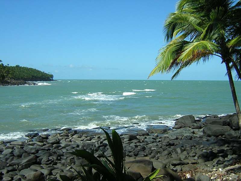 Pohled z Ďábelského ostrova na moře