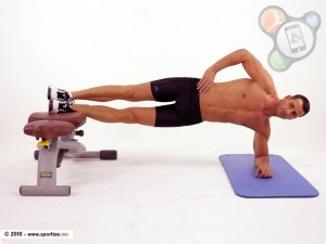 Obrázek muže při cvičení