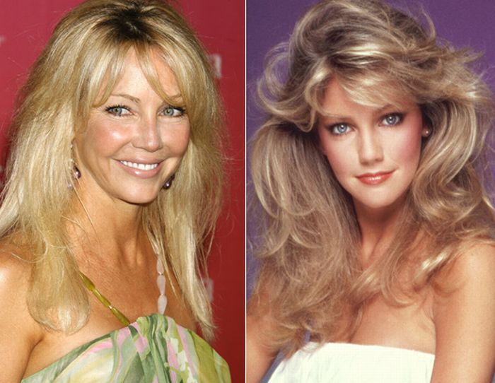 Heather Locklear na dvou fotografiích dnes a předtím