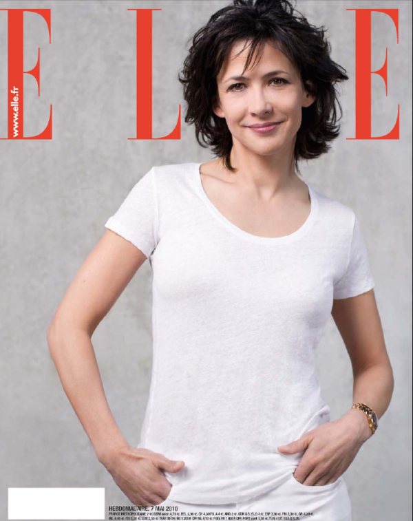 Sophie Marceau na obálce časopisu Elle