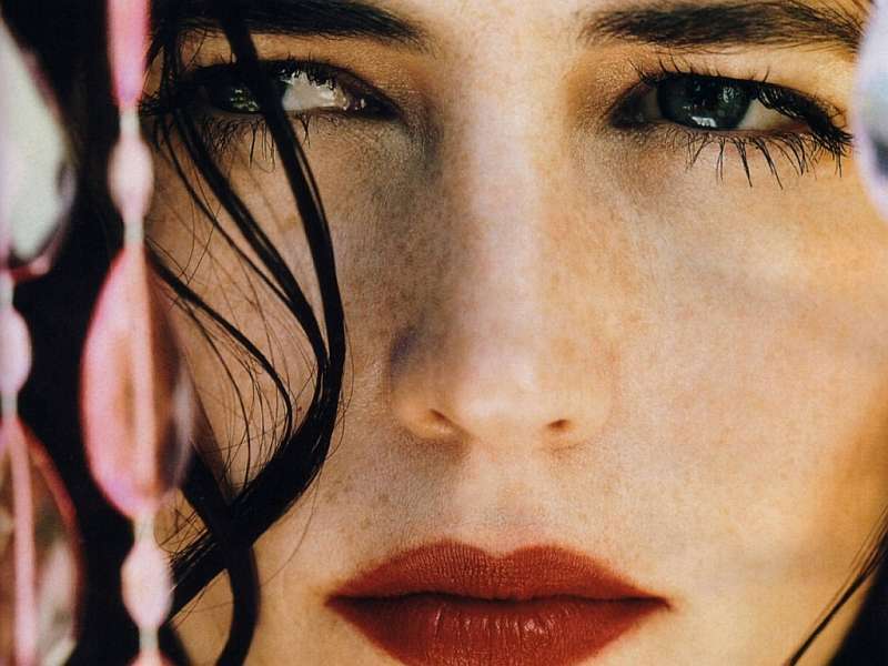 Detailní pohled na obličej ženy